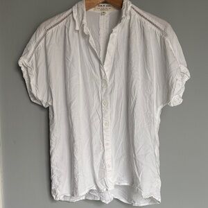 Cloth & Stone Crisp White Short Sleeve Shirt